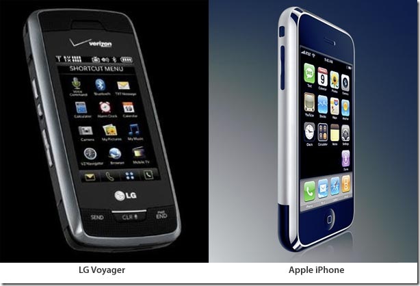 Voyager vs iPhone